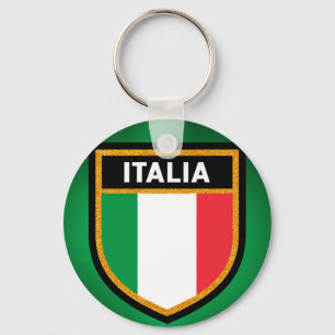 Italia Flag Key Ring