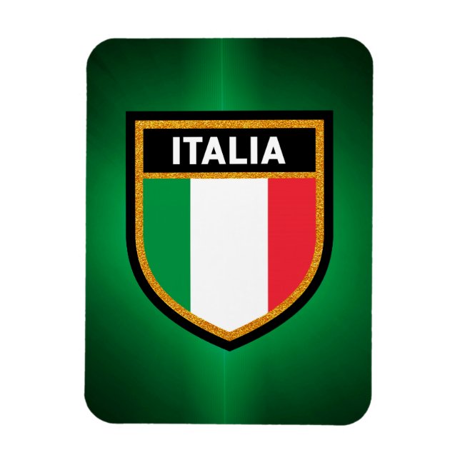 Italia Flag Magnet (Vertical)