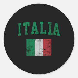 Italia Italian Flag Classic Round Sticker