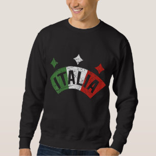 Italia Italian Flag Distressed Italy Family Sweatshirt