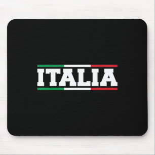 Italia Italian Flag Map Shield Dge Italy Sports So Mouse Pad