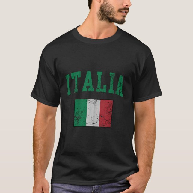 Italia Italian Flag T-Shirt (Front)