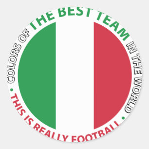 Italia Italy Art Shield Classic Round Sticker