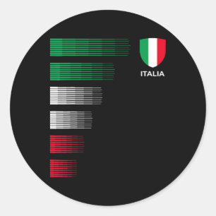 Italia Italy Flag Emblem - Italian Pride Ancestry  Classic Round Sticker