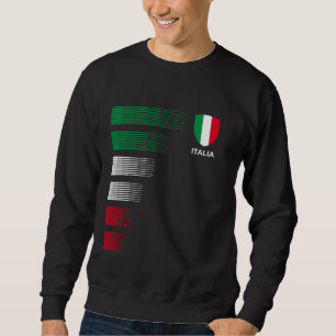 Italia Italy Flag Emblem - Italian Pride Ancestry Sweatshirt