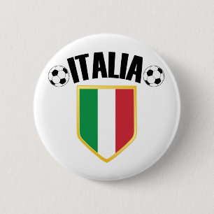 Italia Italy Flag Soccer Fan 6 Cm Round Badge