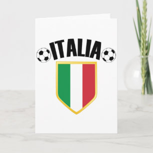 Italia Italy Flag Soccer Fan Card