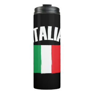 Italia Italy Flag Soccer Fan Thermal Tumbler