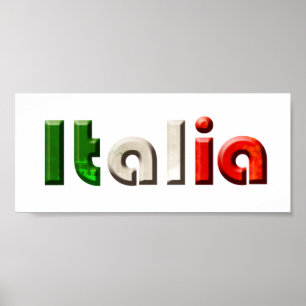 Italia logo gifts for Italians and Italy lovers Poster