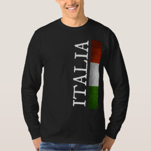 Italia Pride I Love Italy Tricolore Italian Flag T-Shirt