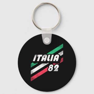 Italia Retro Italian 80's Vintage-look Italy Flag Key Ring
