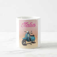 Italia Scooter travel poster