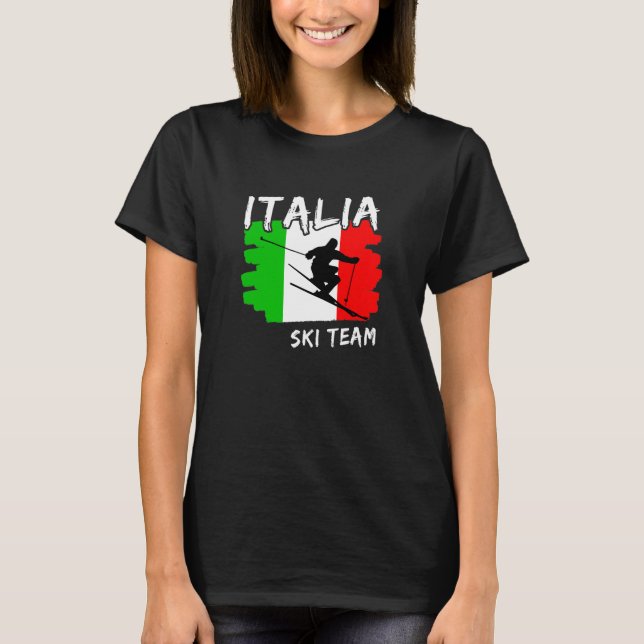 Italia Ski  T-Shirt (Front)