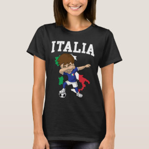 Italia Soccer Boy Italian Italy Flag Map Sports Te T-Shirt