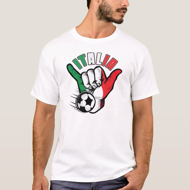 Italia Soccer  T-Shirt (Front)