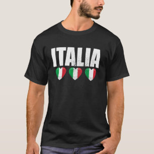 Italia Vintage Italian Flag Italy T-Shirt