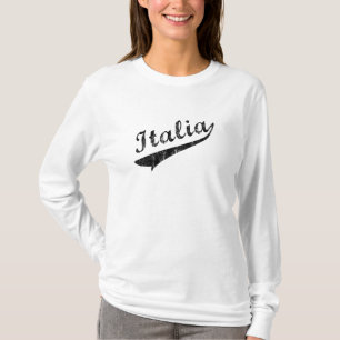 Italia Womens Baseball Hoodie Shirt