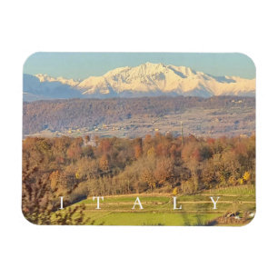 Italian Alps view fridge magnet