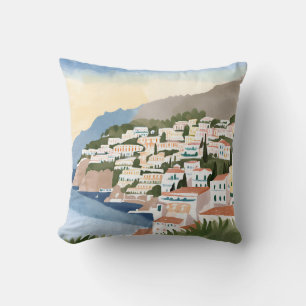 Italian Amalfi Coast Italy Mediterranean Europe Cushion