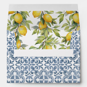 Italian Amalfi Themed Wedding Envelope