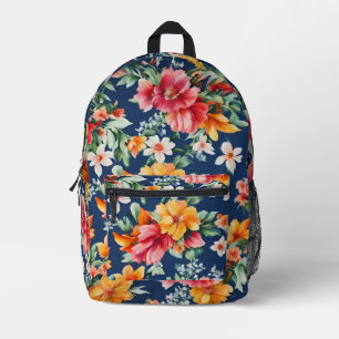 Italian Amazing Summer Bright Floral Pattern Printed Backpack