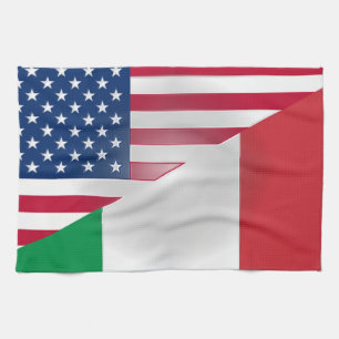 Italian American Cloth Flag 16" x 24"
