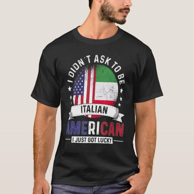 Italian American Countries Flags Pride Country Ita T-Shirt (Front)