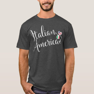 Italian American Entwinted Hearts T-Shirt