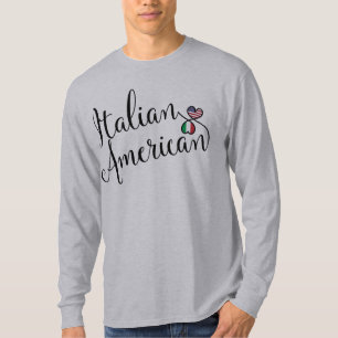 Italian American Entwinted Hearts T-Shirt