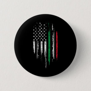 Italian American Flag Combo Italy Usa Italia Patri 6 Cm Round Badge