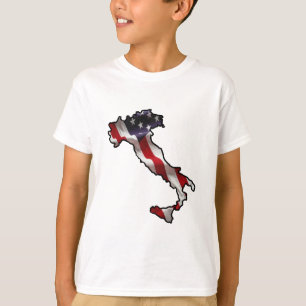 Italian American Flag Kids T-Shirt