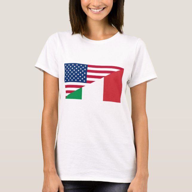 Italian American Flag Women's T-Shirt (Front)