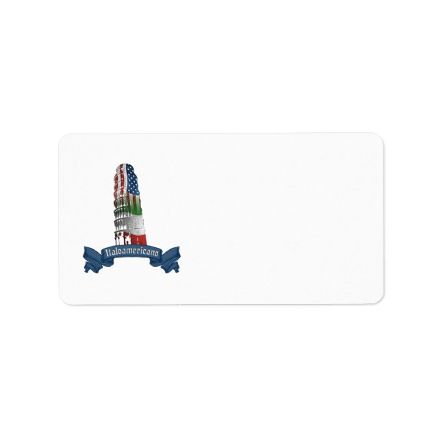 Italian American Pisa Tower Labels (Front)