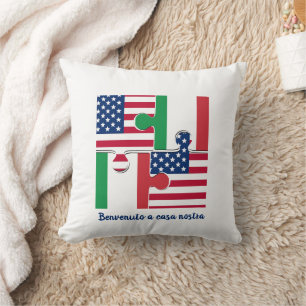 Italian American WELCOME Cushion