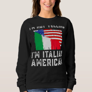 Italian And American Flag Apparel - Italians Desig Sweatshirt