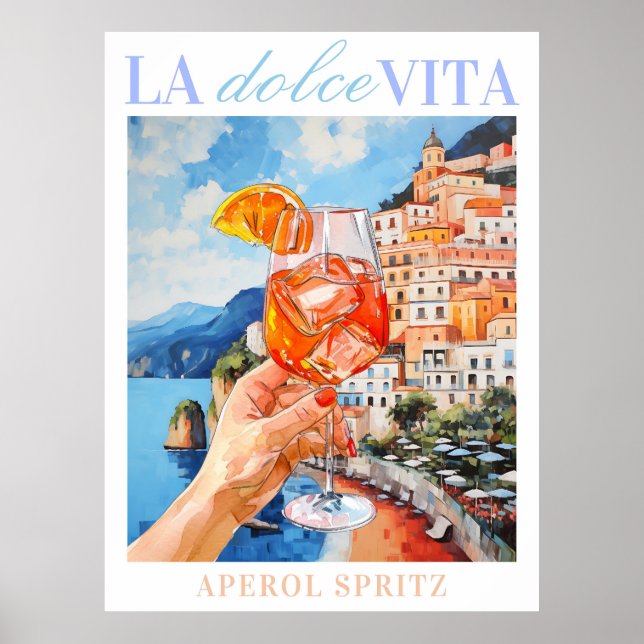 Italian Aperol Spritz Poster (Front)