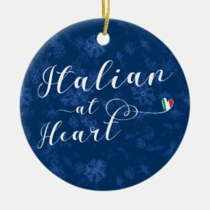 Italian At Heart, Christmas Tree Ornament, Italy Ceramic Ornament