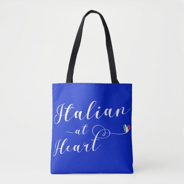 Italian At Heart Grocery Bag, Italy Tote Bag (Front)