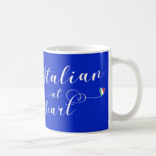 Italian At Heart, I Love Italy Coffee Mug