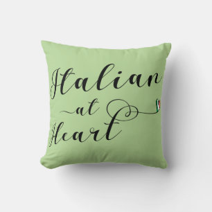 Italian At Heart Throw Cushion, Italy Cushion