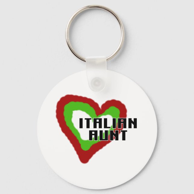 Italian Aunt Key Ring (Front)