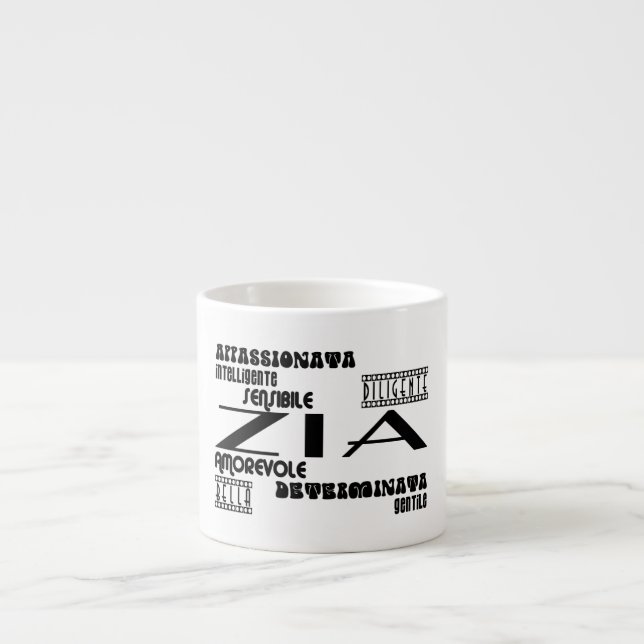 Italian Aunts : Qualities Espresso Cup (Front)