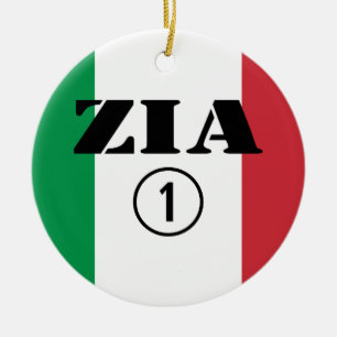 Italian Aunts : Zia Numero Uno Ceramic Ornament