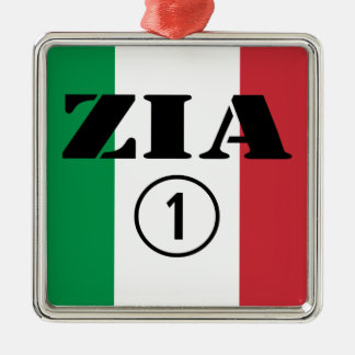 Italian Aunts : Zia Numero Uno Metal Tree Decoration