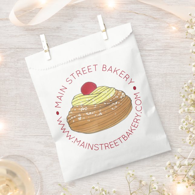 Italian Bakery Zeppole Fried Pastry Baked Made By Favour Bag (Clipped)