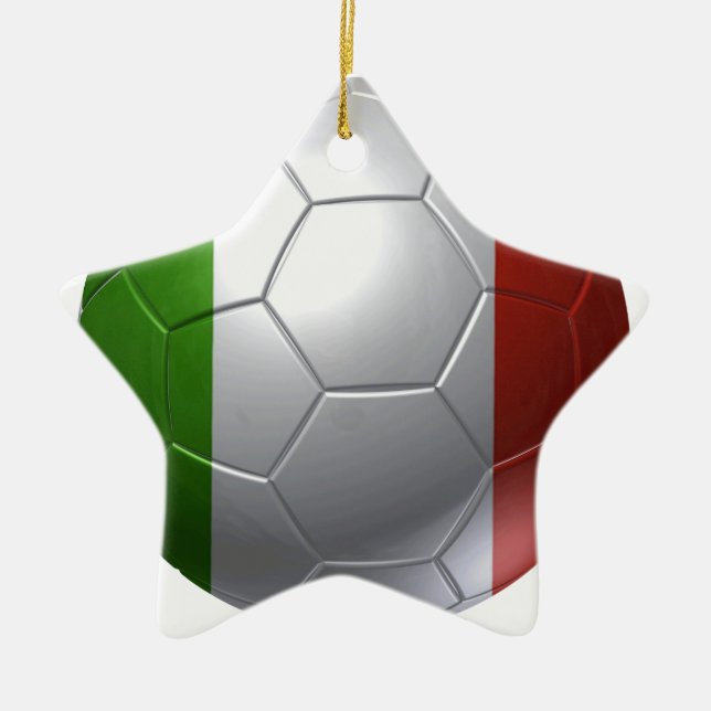 Italian ball ceramic tree decoration (Front)