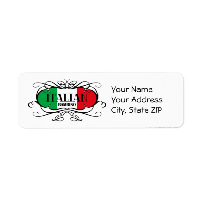 Italian Bambino (C) Label Return Address Label (Front)