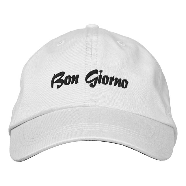Italian Baseball Cap Bon Giorno (Front)