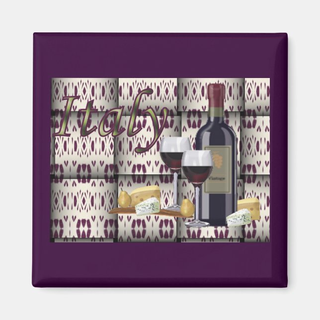 Italian Basket Magnet (Front)