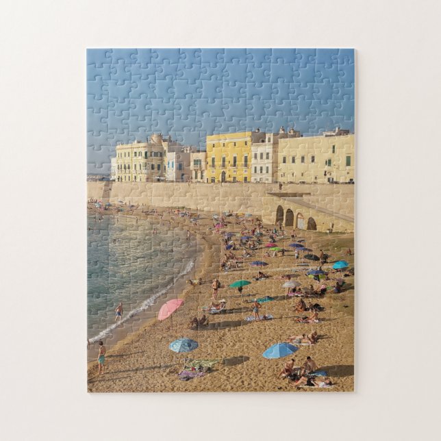 Italian Beach in Gallipoli, Puglia  Jigsaw Puzzle (Vertical)